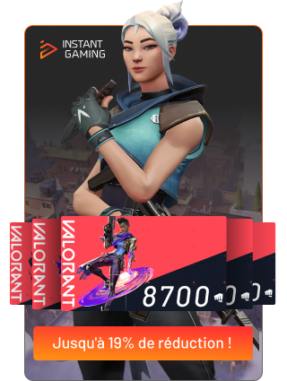 Points Valorant et cartes cadeaux gaming à prix réduit sur Instant Gaming